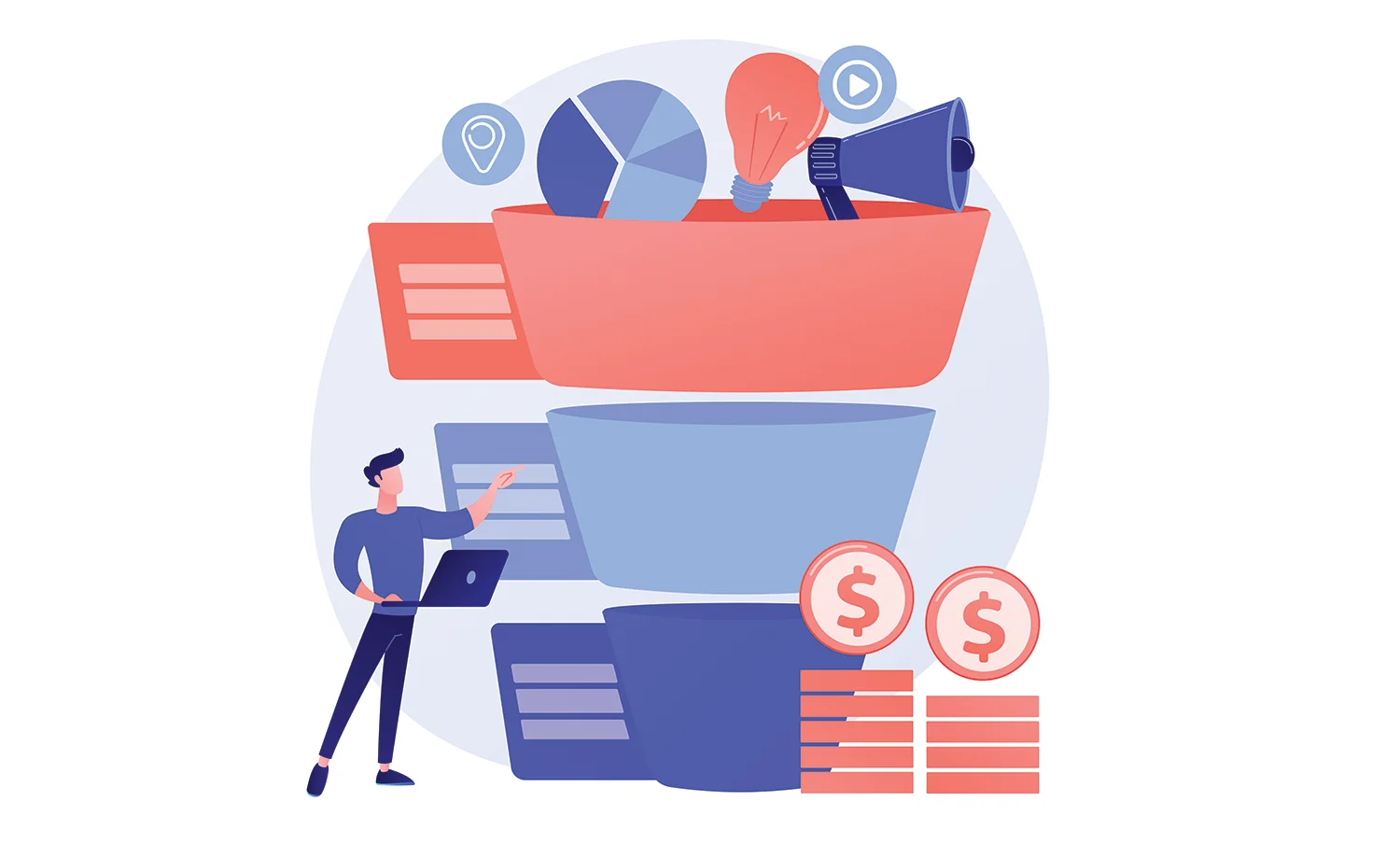 افزایش فروش در اینستاگرام؛ قیف فروش Sales Funnel چگونه کار می کند؟