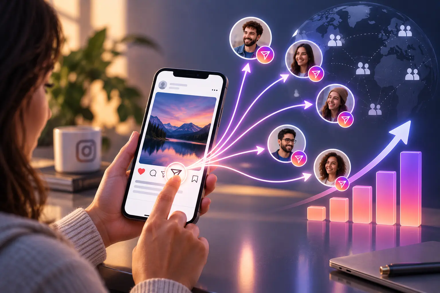 اشتراک گذاری پست باعث افزایش بازدید می شود؟
